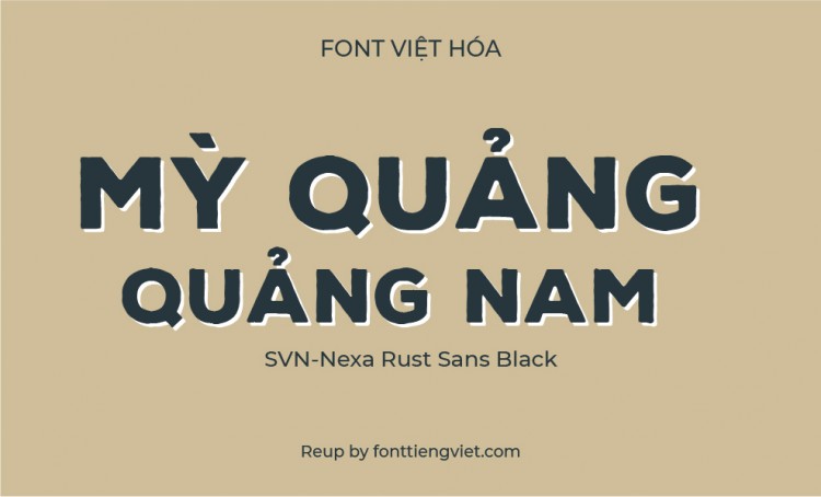 Font việt hóa SVN Nexa Rust Sans Black