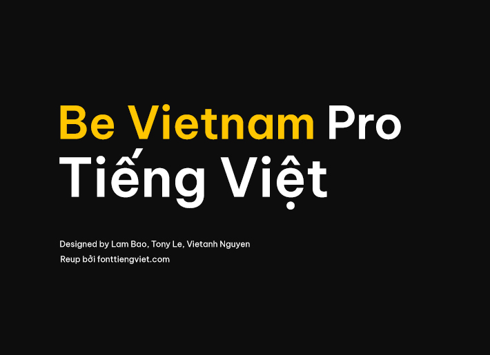Font tiếng việt Be Vietnam Pro ( 18 font )
