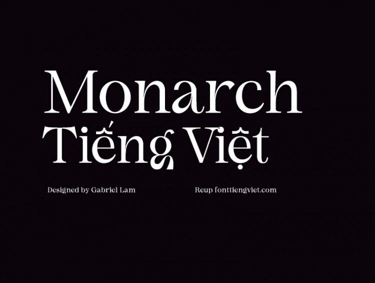 Font tiếng việt Monarch (2 font )