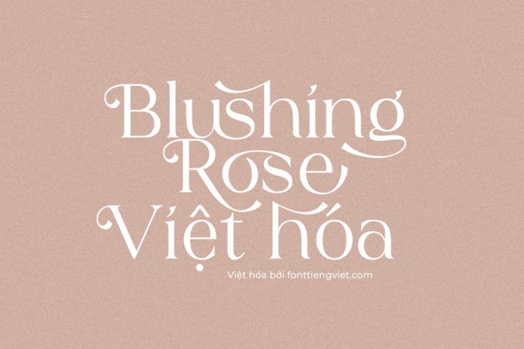 Font việt hóa 1FTV Blushing Rose