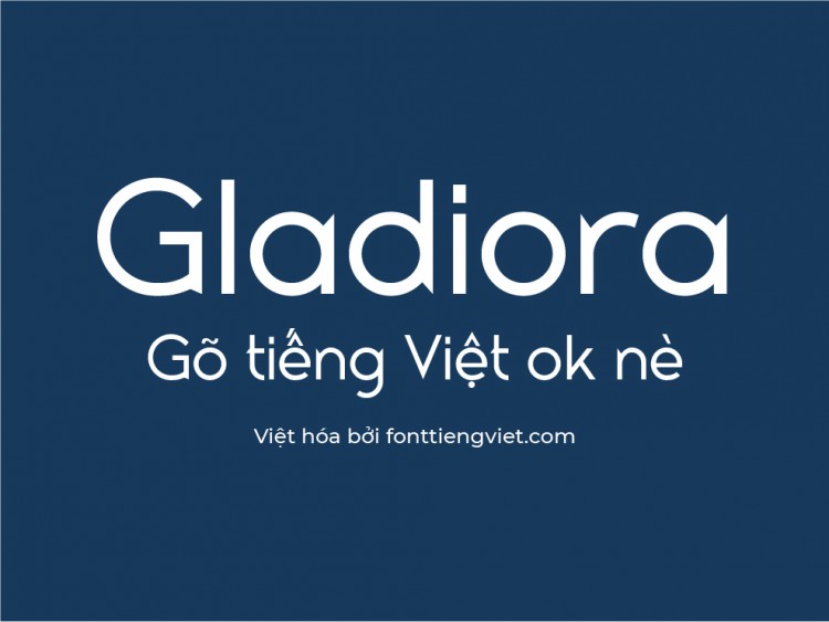Font việt hóa 1FTV Gladiora