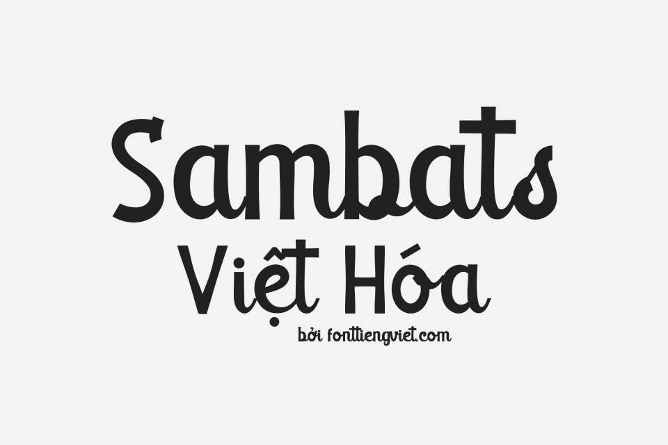 Font việt hóa 1FTV Sambats