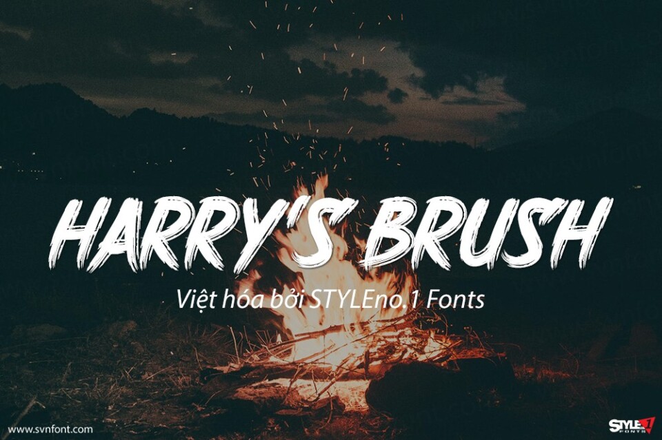 Font việt hóa SVN Harry’s Brush