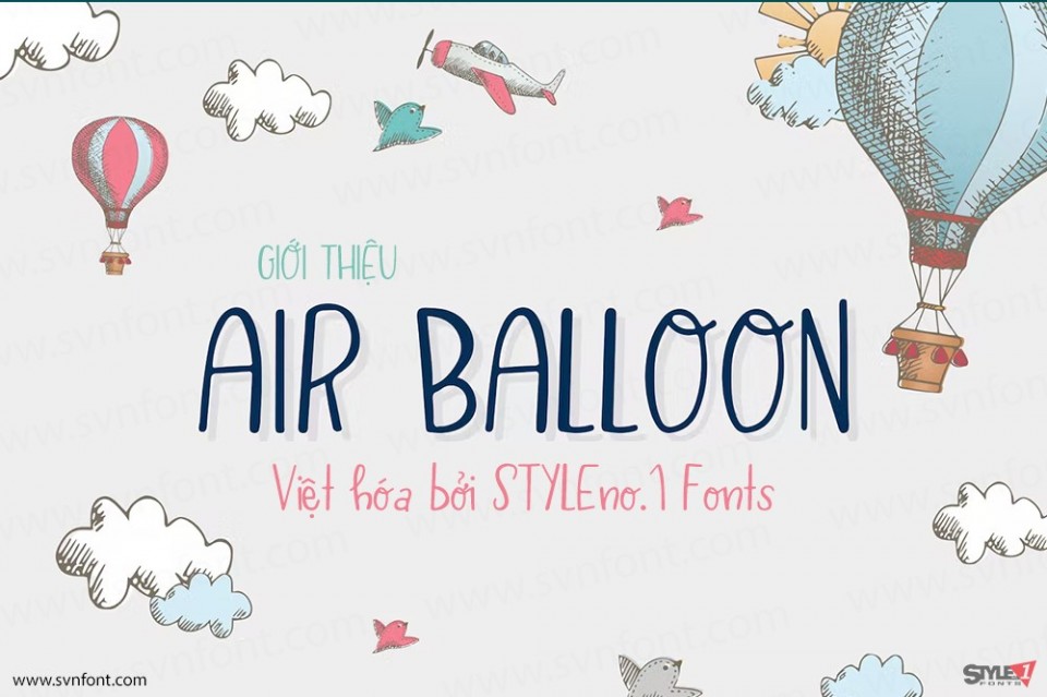 Font việt hóa SVN Air Balloon