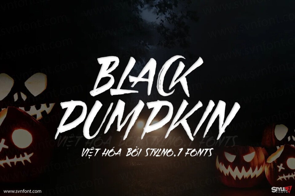 Font việt hóa SVN Black Pumpkin