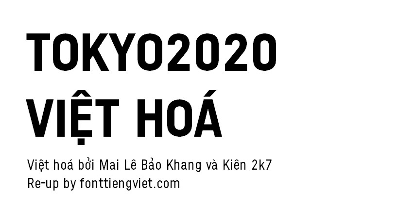 Font việt hoá Tokyo 2020