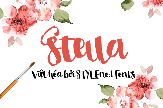 Font việt hóa SVN Stella – brush