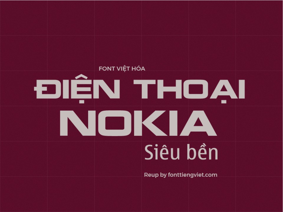 Font việt hóa UTM Nokia (3 font)