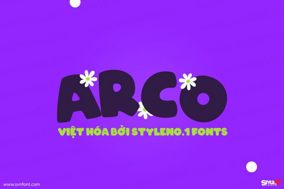 Font việt hóa SVN ARCO Typography