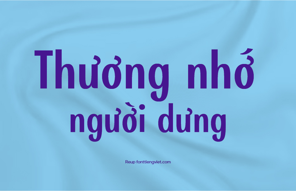 Font tiếng Việt Finesse