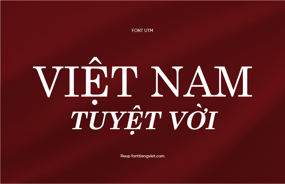 Font Việt hóa UTM Centur ( 4 font )