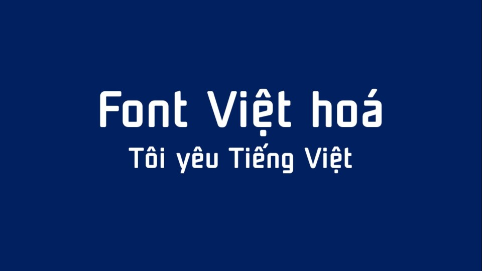 Font Việt hoá Unicod