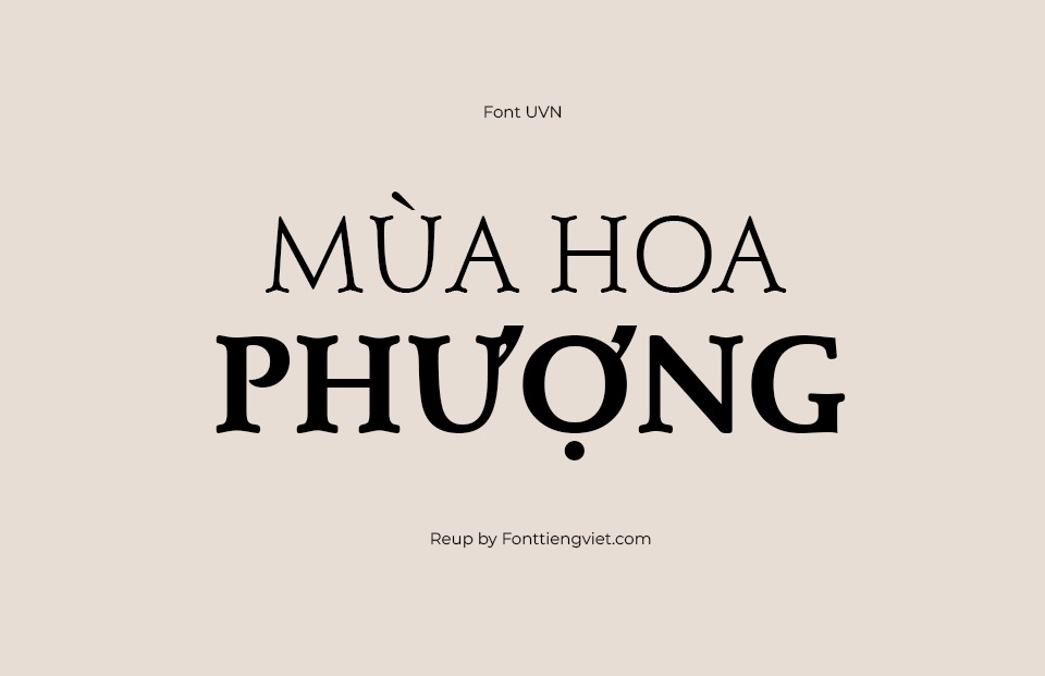 Font Việt Hóa UVN Thay Giao