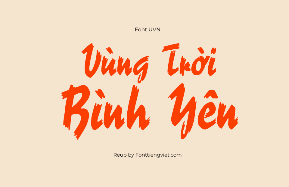 Font Việt Hóa UVN But Long 2