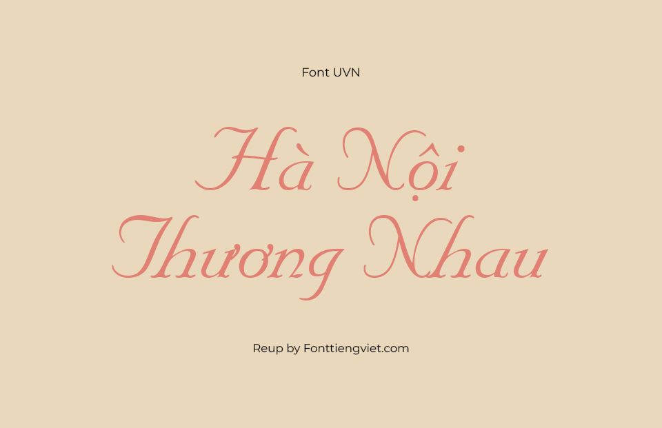 Font Việt Hóa UVN Dinh Hon