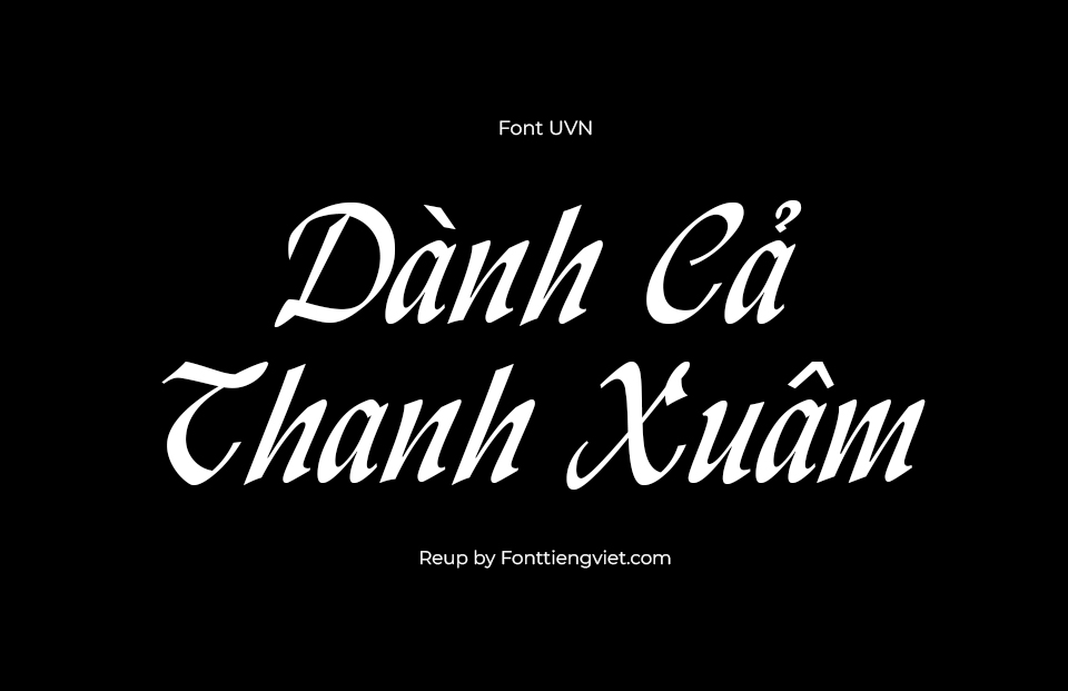 Font Việt Hóa UVN Ly Do