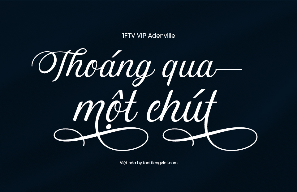 Font Việt hóa 1FTV VIP Adenville