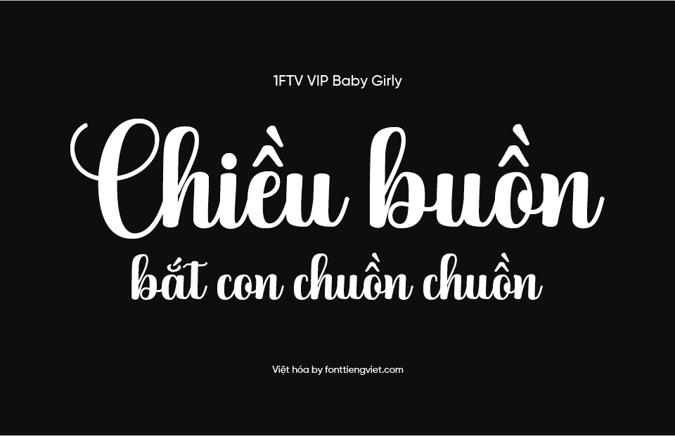 Font Việt hóa 1FTV VIP Baby Girly