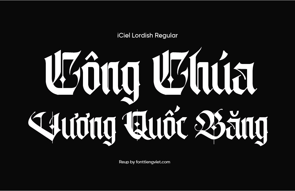 Font Việt hóa iCiel Lordish