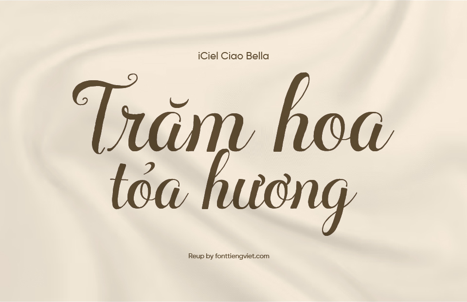Font Việt hóa iCiel Ciao Bella