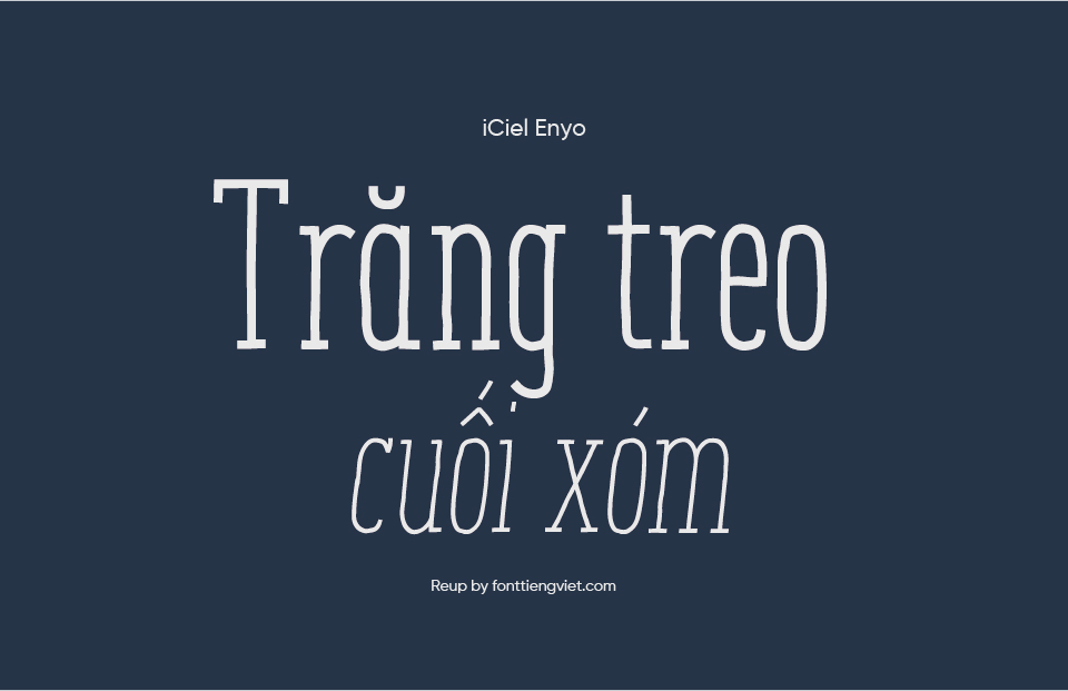 Font Việt hóa iCiel Enyo