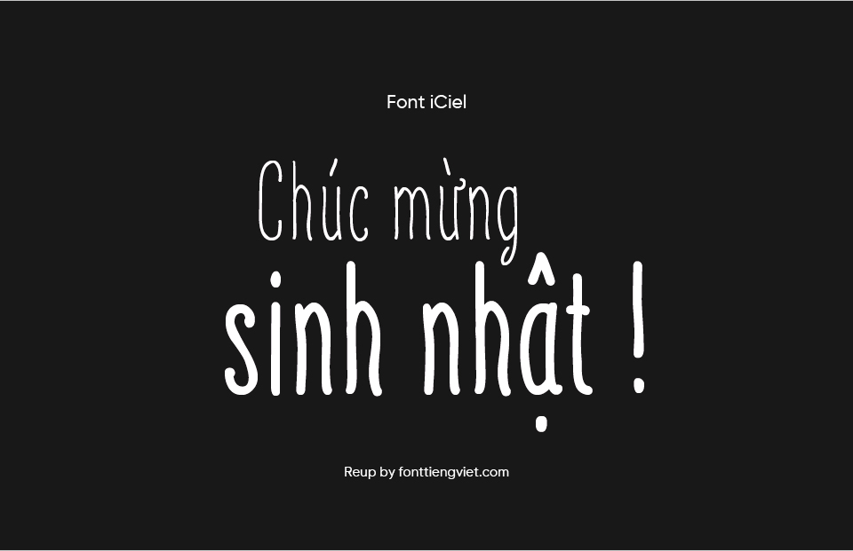 Font Việt hóa iCiel Finch