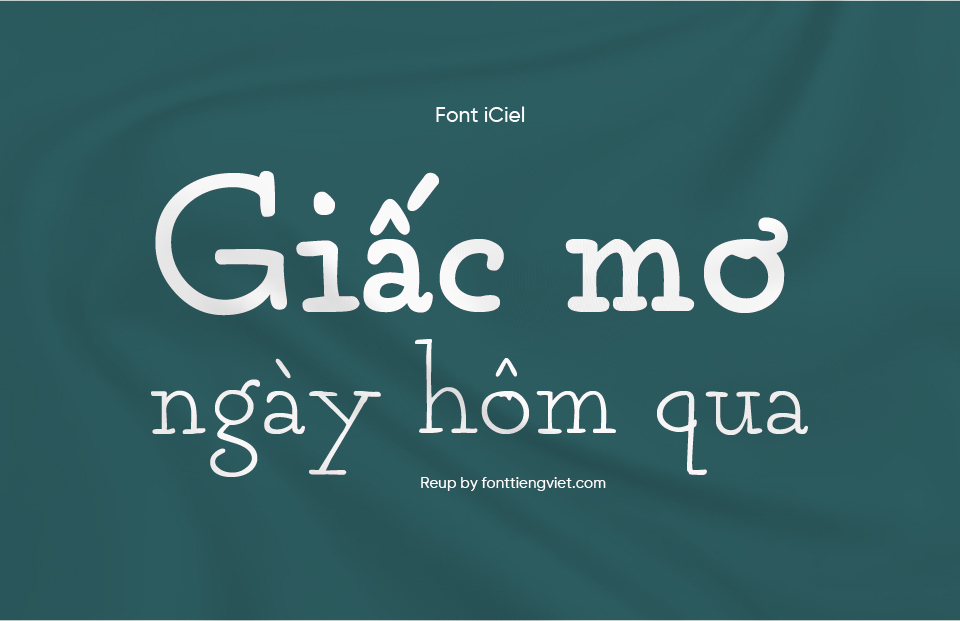 Font Việt hóa iCiel Grandma
