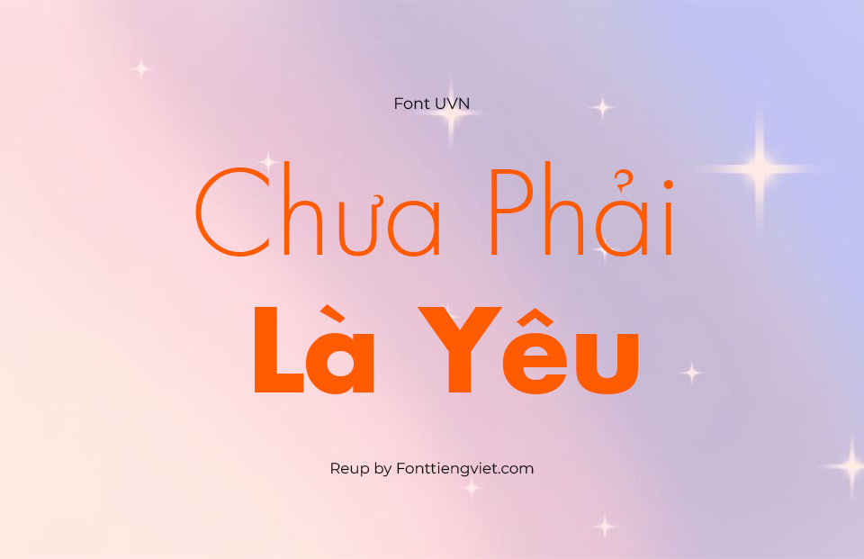 Font Việt Hóa SFU Futura