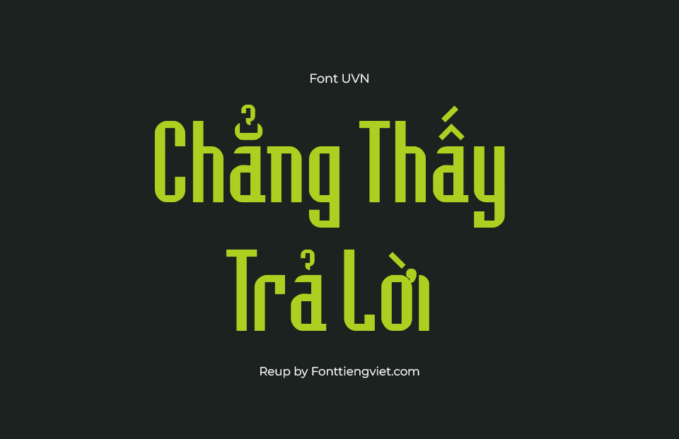 Font Việt Hóa UVN Hai Ba Trung