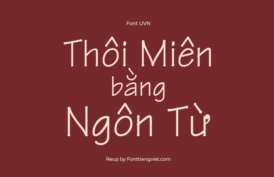 Font Việt Hóa UVN Ky Thuat