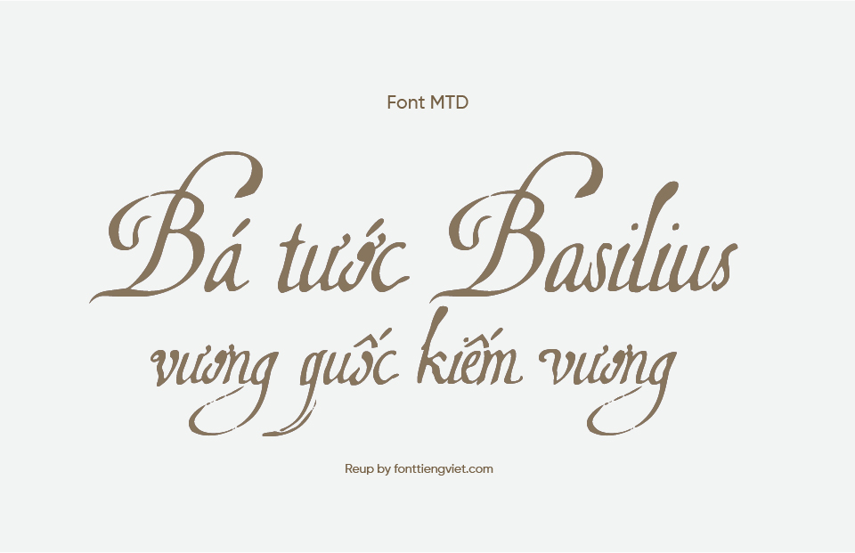 Font Việt hóa MTD 1613 Basilius