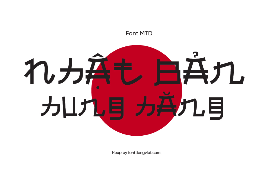 Font Việt hóa MTD Almost Japanese – Nhật bản