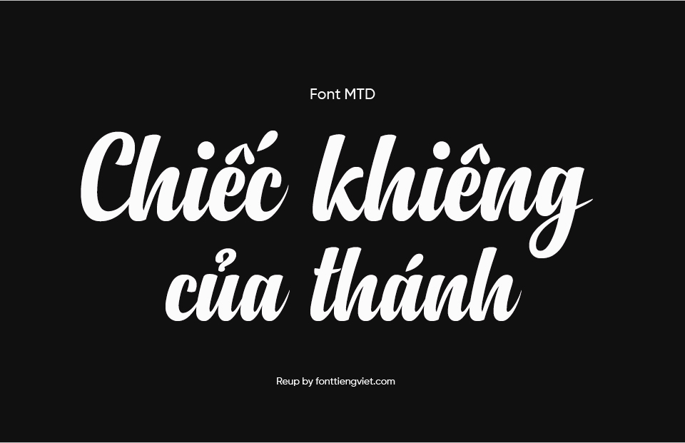 Font Việt hóa MTD Ariestha