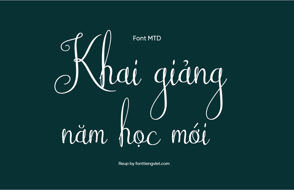 Font Việt hóa MTD Australian Script