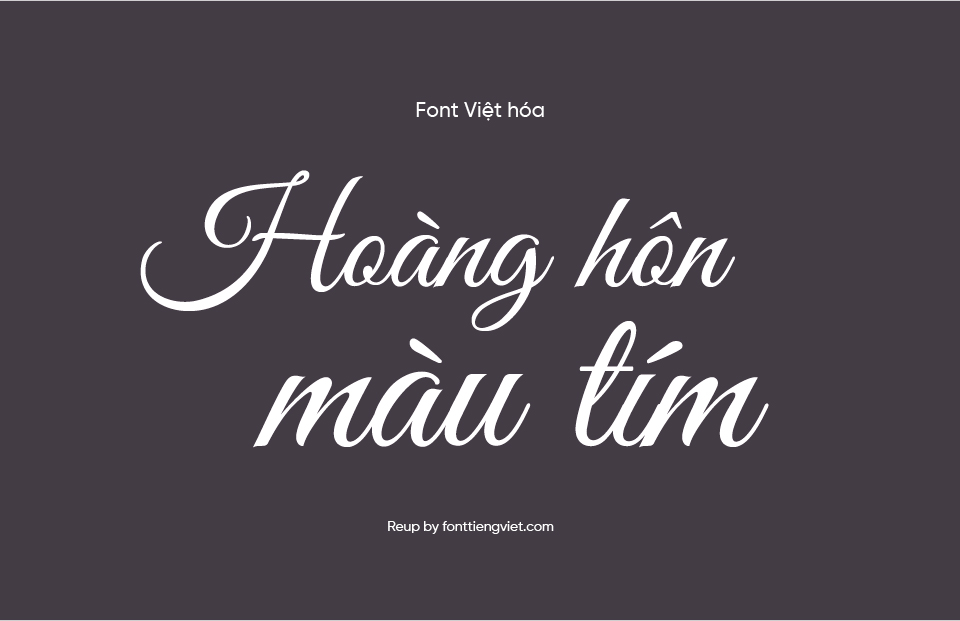 Font Việt hóa MTD Great Vibes