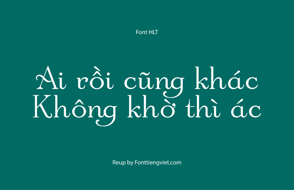 Font Việt hóa HLT Society