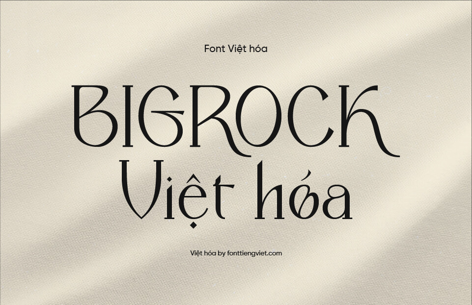 Font Việt hóa 1FTV Bigrock