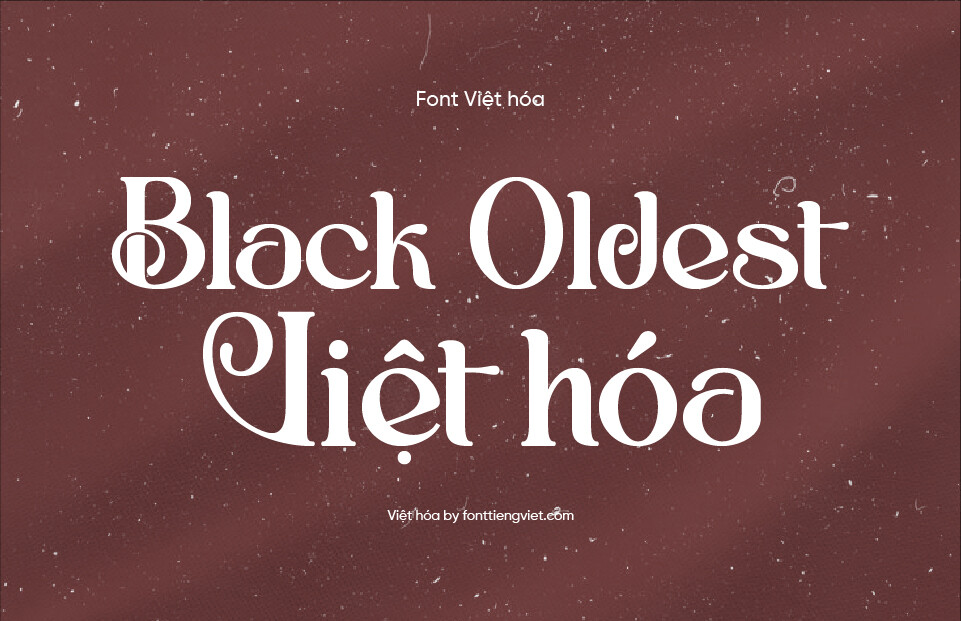 Font Việt hóa 1FTV Black Oldest