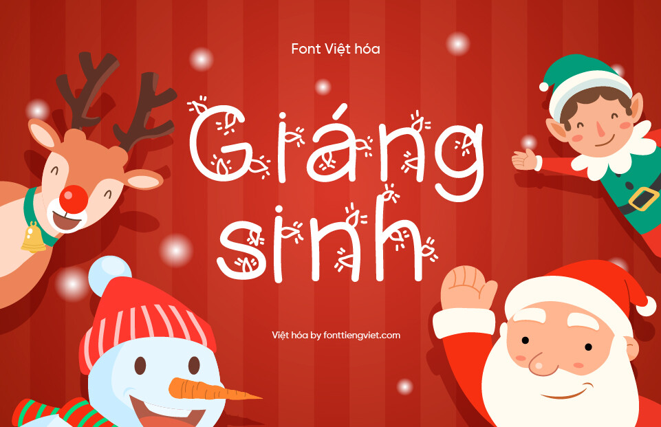 Font Việt hóa 1FTV Christmas Ligtness – Giáng sinh