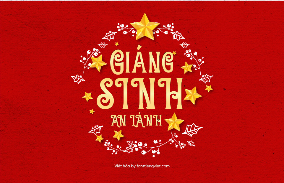Font Việt hóa 1FTV VIP Christmas Beach – Giáng sinh