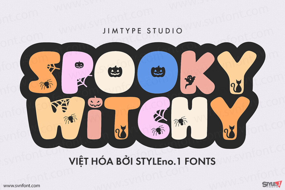 Font Việt hóa SVN Spooky Witchy