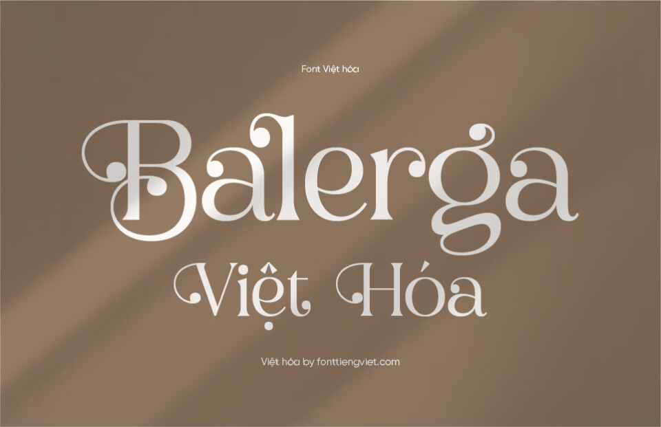 Font Việt hóa 1FTV VIP Balerga