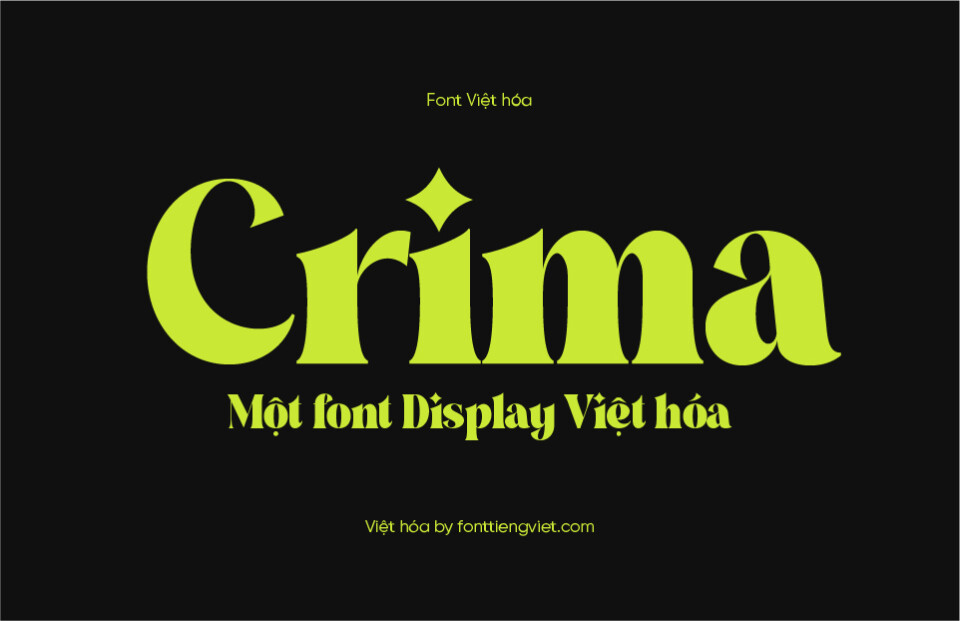 Font Việt hóa 1FTV Crima