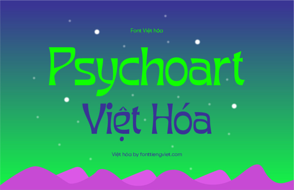 Font Việt hóa 1FTV Psychoart