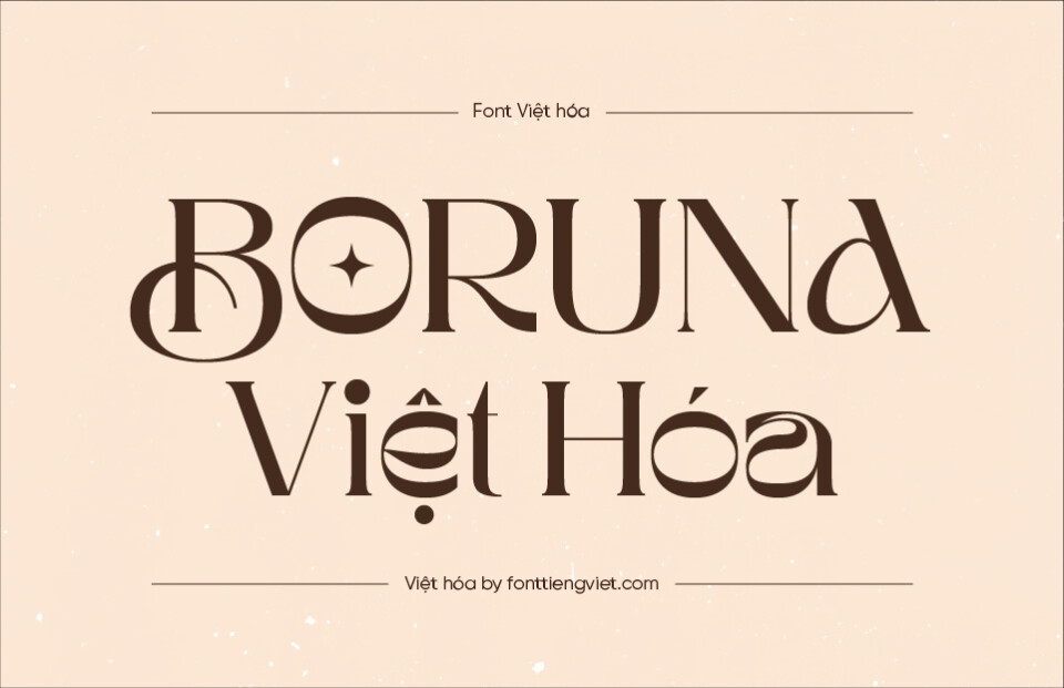 Font Việt hóa 1FTV VIP Boruna