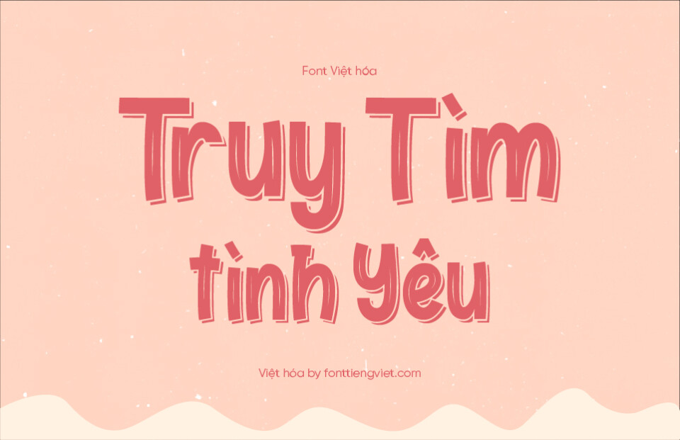 Font Việt hóa 1FTV VIP Bubble Love – Font cho Valentine