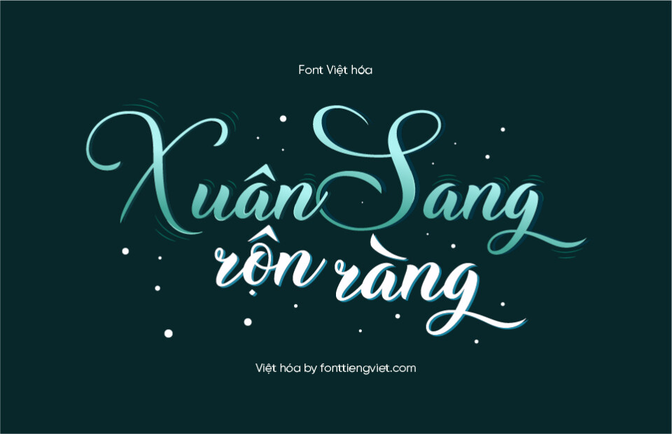 Font Việt hóa 1FTV VIP Christmas Wish Calligraphy – Tết
