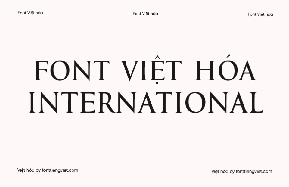 Font Việt hóa 1FTV International Regular