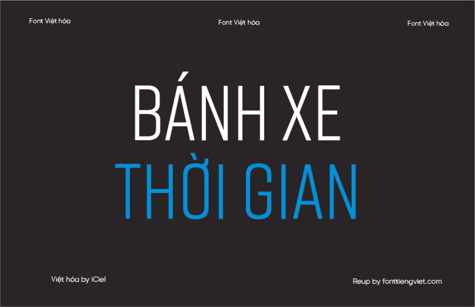 Font Việt hóa iCiel Rift Regular