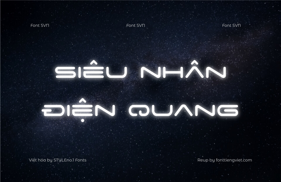Font Việt hóa SVN Space Age